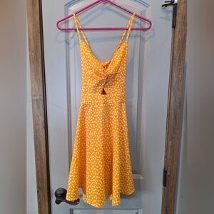 Yellow Polka Dot Summer Dress